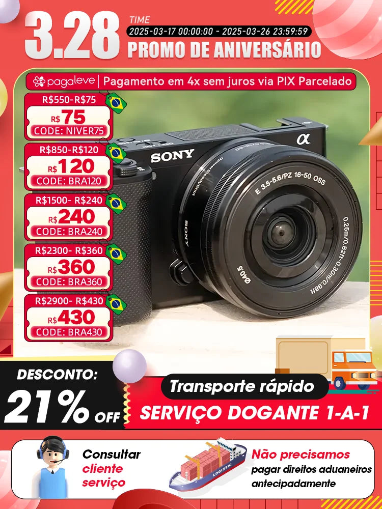 Sony Alpha ZV-E10 ZVE10 APS-C appareil photo numérique Compact sans miroir photographe professionnel photographie 24.20MP 4K caméras vidéo