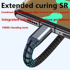 100W 5A charge rapide 3-en-1 USB vers type-c Micro câble de chargeur rapide pour iPhone 14 13 Samsung Xiaomi Huawei iPhone 14 13