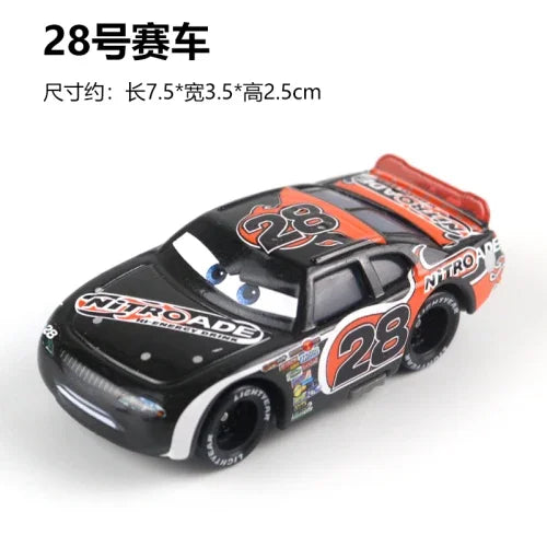 Tous les styles Disney Pixar Cars métal moulé sous pression voitures modèle Lightning McQueen alliage voiture numéro 4.19.28.36.51 101 série de course jouet