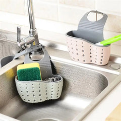 Évier créatif bleu ciel, support de rangement et de Drainage, sac suspendu, robinet de cuisine, panier de rangement et suspendu réglable, 1 pièce
