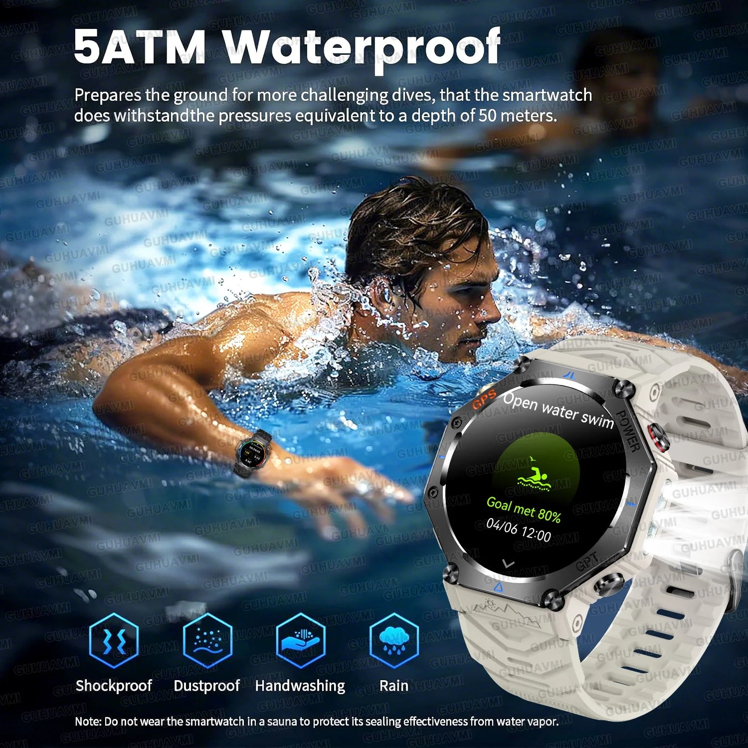 Nouveau t-rex 3 Ultra extérieur GPS montre intelligente 5TM étanche intégré double bande GNSS altimètre sport natation hommes montres intelligentes militaires