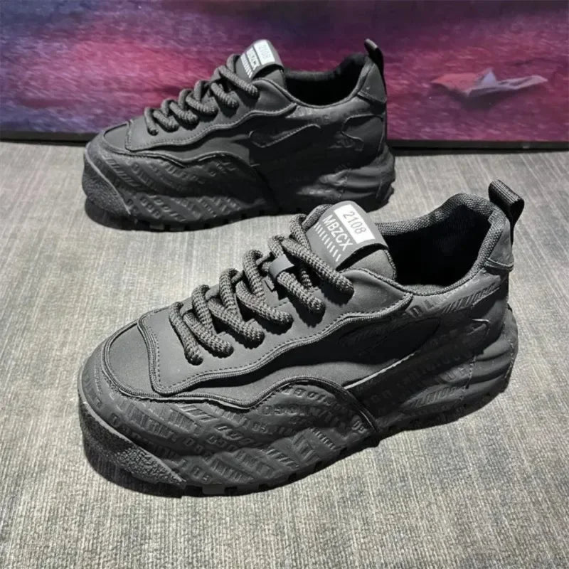 Baskets exquises pour hommes, personnalité de la mode, chaussures décontractées simples et polyvalentes pour jeunes, chaussures de sport de course confortables et durables