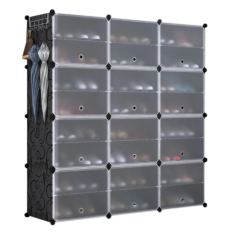 Étagère à chaussures moderne et simple multicouche, gain de place et économique, armoire anti-poussière pour la maison, étagère à chaussures de grande capacité