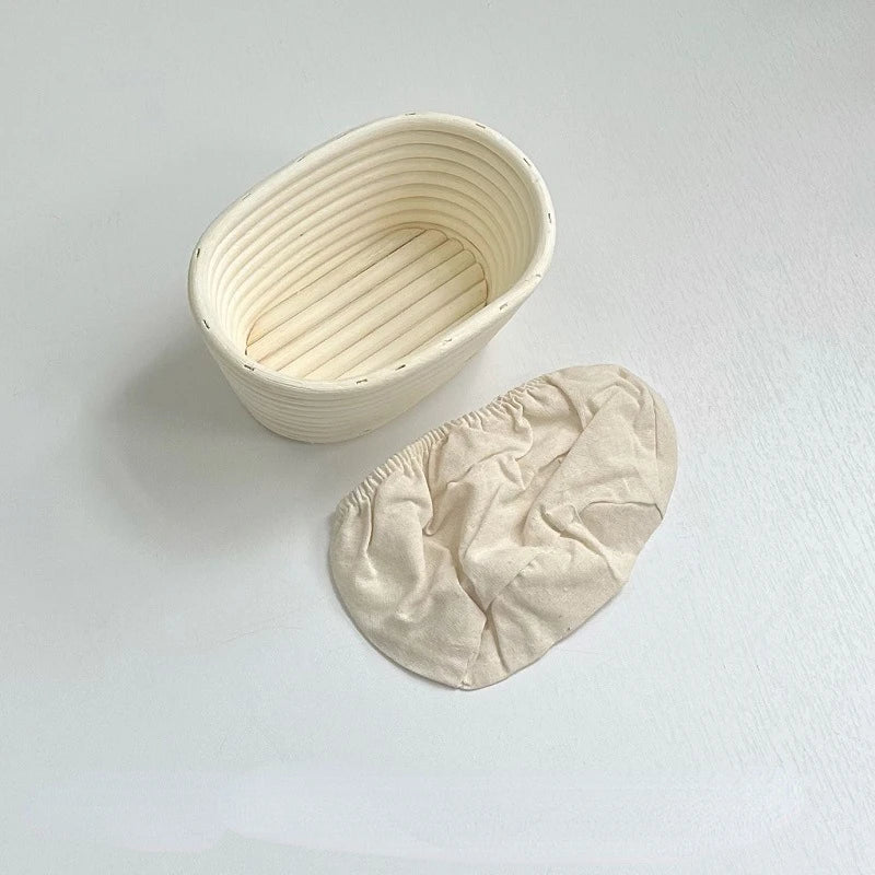 Mir de rangement de cuisine en rotin naturel, paniers de fermentation WUNICEF, pâte JxOrganisation avec couvercle de gril, accessoires de cuisson