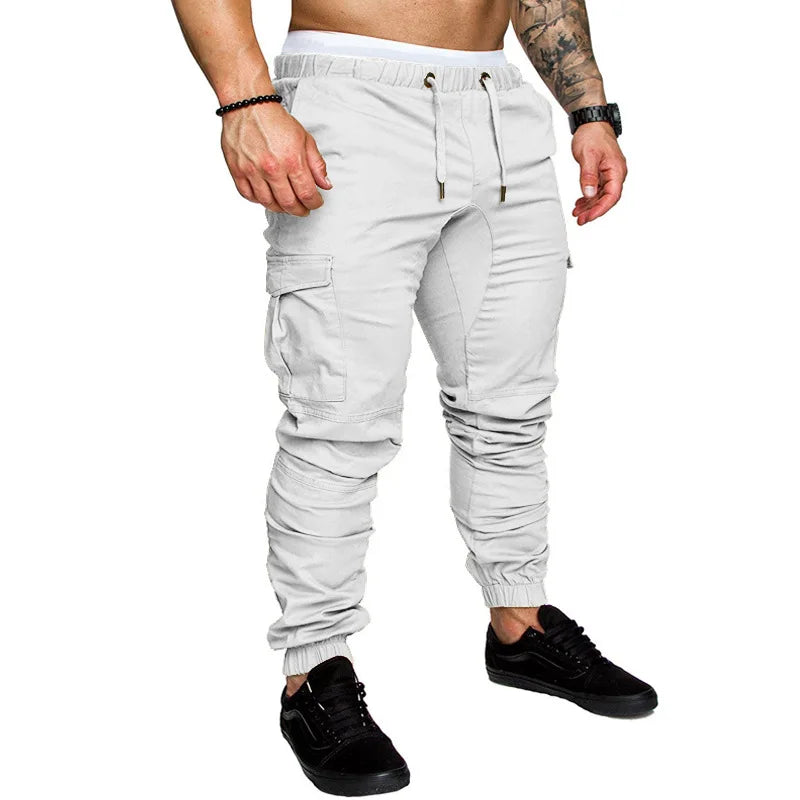 Nouveau outillage pantalon multi-poches pantalon Cargo homme tissu tissé décontracté Style Safari Joggers hommes