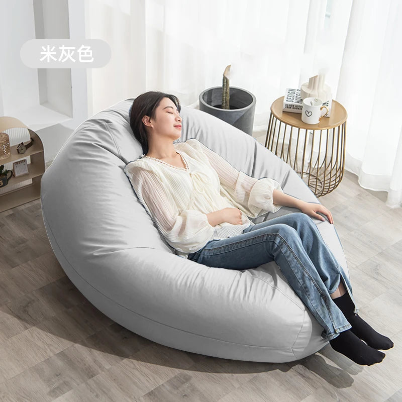 Couch Poof Lazy Sofas Bean Bag Single Bedroom Bean Bag Tatami Sitting Salas Y Sofas Muebles Living Room Furniture LQQ35XP