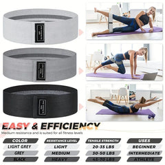 Bandes de résistance en tissu pour butin de hanche, bandes élastiques d'entraînement pour fessiers et cuisses, cercle de Squat, bandes de Fitness extensibles, boucles, équipement de gymnastique et de Yoga