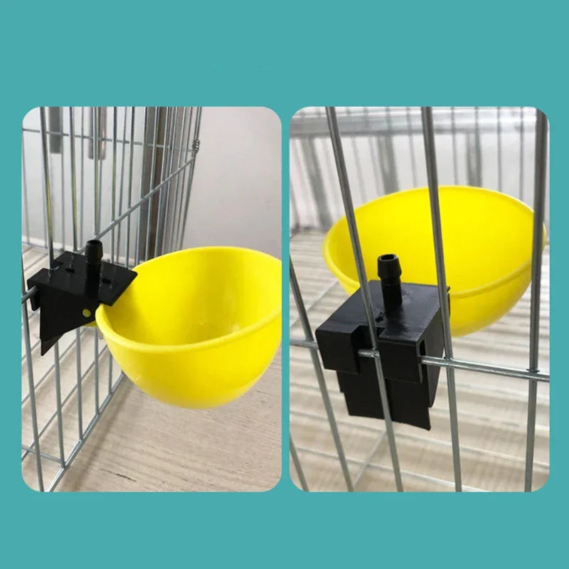 Bol à boire automatique pour caille, 20 pièces, bol à boire pour poulet, solide et Durable, diamètre intérieur de 7.5mm, diamètre extérieur de 11mm