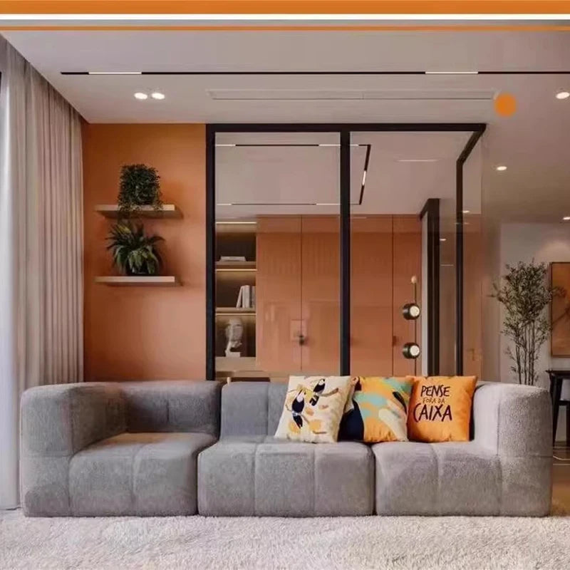 Canapés de salon français de luxe désossé chambre à coucher à la mode canapés de salon compressés Glam élégant Canapé meubles modulables