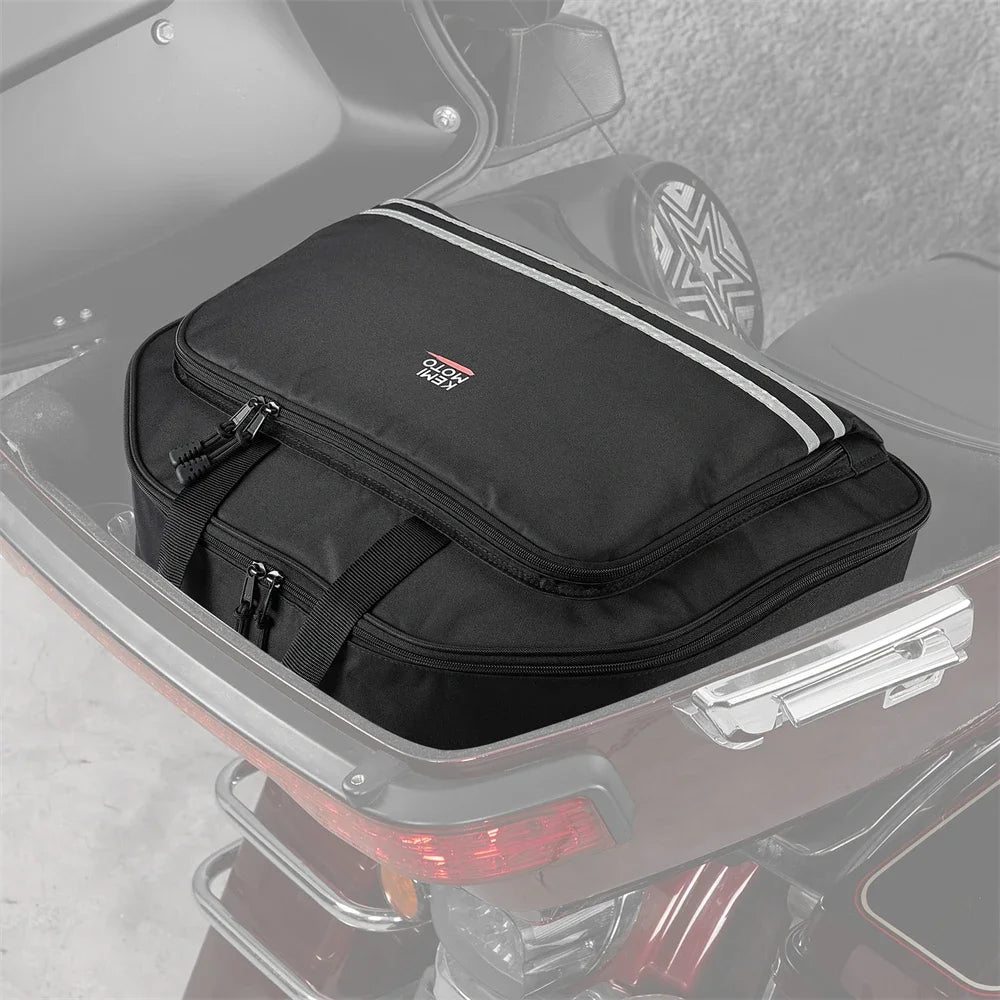 KEMIMOTO Motorcycle Tour Pack Organizer Bags for Touring Road King Road Glide Street Glide Motorcycle Travel Luggage Storage Bag