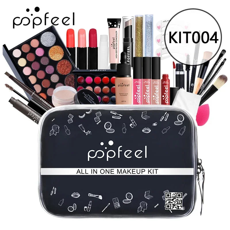 Make Up Sets Eyeshadow Lipstick Eyebrow Concealer Powder Brush Complete Makeup Kit For Women Female Beginner Student Full Set