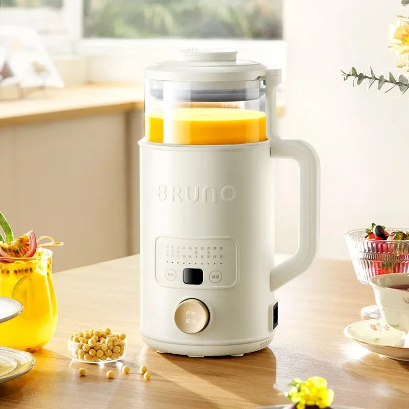 BRUNO-Mini mélangeurs à grande vitesse, machine à lait de soja et extracteur de jus, conservation de la chaleur, fonction de nettoyage automatique, 220V