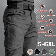 Pantalon Cargo Long Imperméable pour Homme, Vêtement d'Extérieur Respirant, Style Militaire FJMale à vaccage Rapide, Collection Été 2023