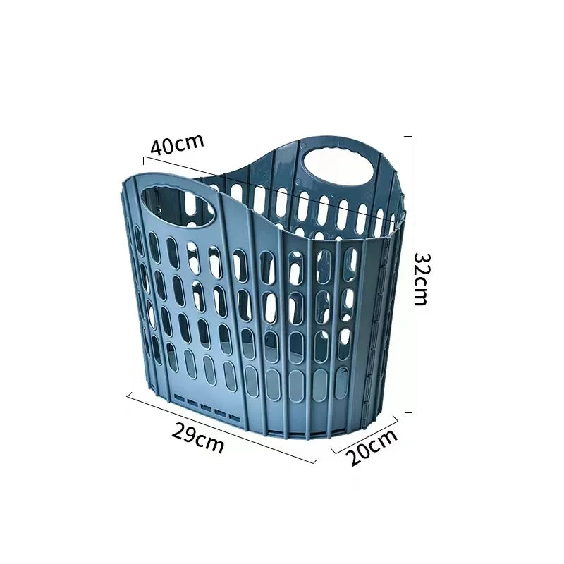 Panier à linge pliable avec support mural, panier à vêtements pliable et étanche, organisateur permettant de gagner de l'espace pour salle de bain, rangement, chambre à coucher