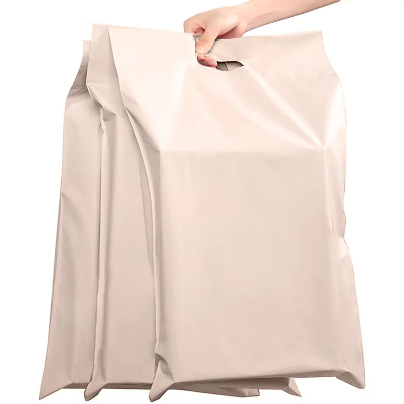 Sacs d'expédition personnalisés, 50 pièces, boîte à chaussures cadeau en plastique, sacs d'emballage de produits, sacs Express étanches, impression de Logo