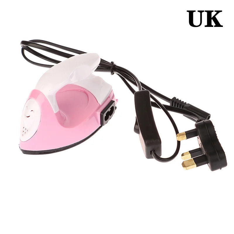 Mini fer à repasser électrique artisanal, portable, pratique, presse à chaud, bricolage, petit fer pour repasser les vêtements, appareils de lessive, prise EU, US