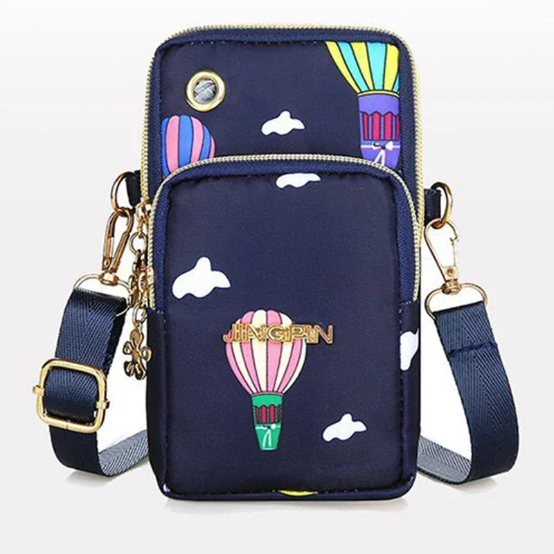 Sac à bandoulière pour téléphone portable pour femme, mini sacs, sac à monnaie de la colonne vertébrale, couverture de course au cou, portefeuille à 3 couches, mode pour maman