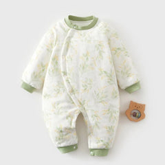 Tenue de noël pour bébé garçon, matelassée, épaisse, chaude, vêtements d'hiver Boutique pour bébé fille, barboteuse unisexe pour bébé de 3 à 18 mois