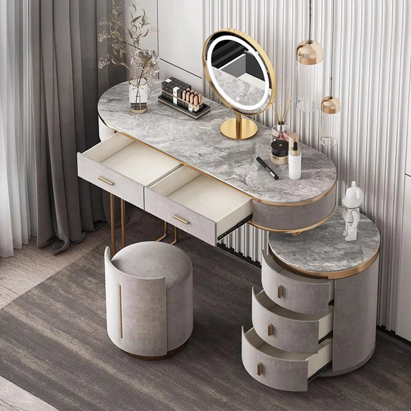 Fille jardin vanité Table chambre miroir moderne salle De bain coiffeuse bijoux organisateur Mesa De Maquillaje meubles à la mode