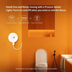 Tuya ZigBee capteur de présence humaine MMwave 24G Radar avec sirène détection de mouvement Lux technologie de détection MmWave pour maison intelligente