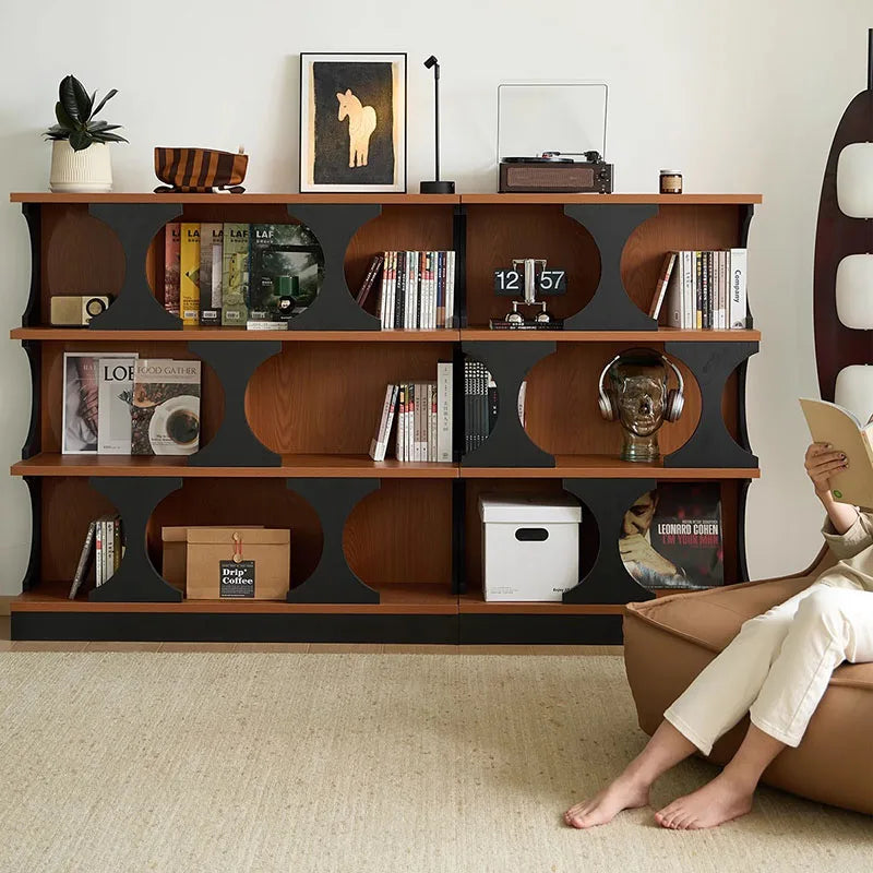 Armoires de salon classiques rétro derrière le canapé, armoires de salon en bois tendance, rangement, meubles de luxe modernes Vitrina