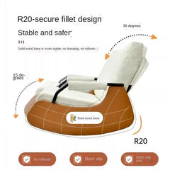 Fauteuil à bascule pour la pause déjeuner, fauteuil inclinable paresseux, canapé Tat, balcon, adulte unique, maison, loisirs, paresseux, peut dormir, coussin en latex