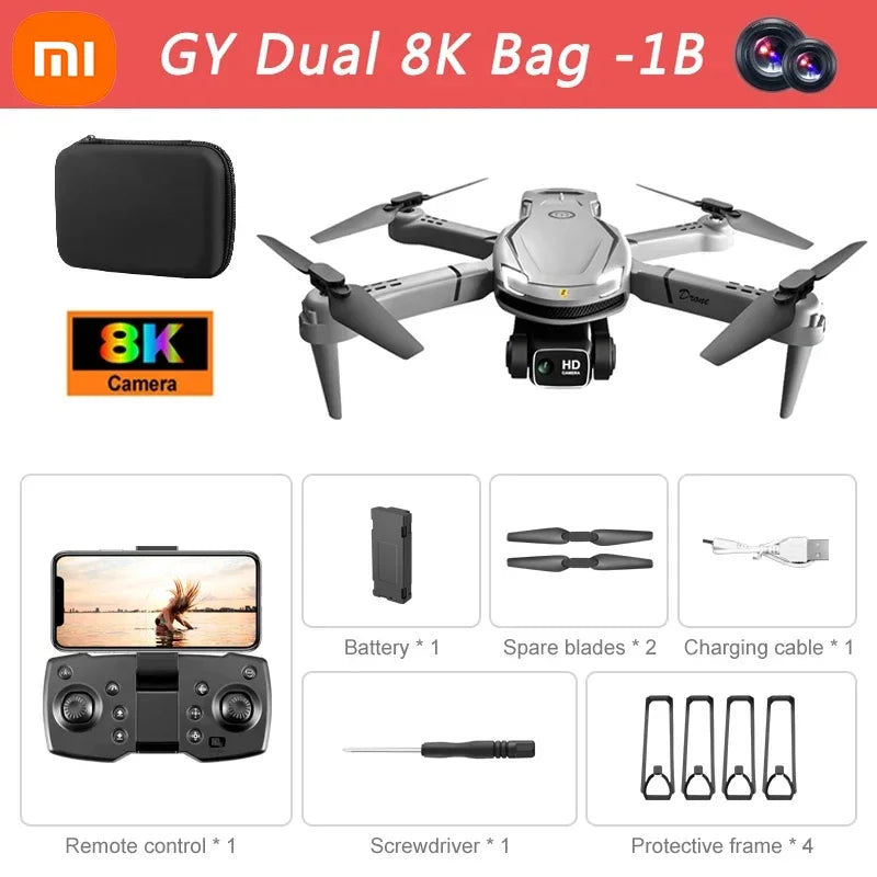 XIAOMI-Drone professionnel MIJIA V88, caméra HD pour touristes, photographie aérienne, avion télécommandé, jouet quadrirotor, 8k, 5G, 15000m, 2024
