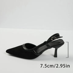 Femmes chaussures Satin dos pointu vide femmes sandales 2025 été un mot boucle Sexy talons hauts femmes Sandalias Mujer Zapatos