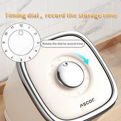 Seau à riz résistant à l'humidité, distributeur de grains rotatif, boîte de rangement de poudre de cuisine, boîte de stockage de riz anti-insectes pour la maison