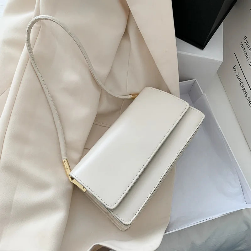 Sacs à bandoulière de marque de luxe pour femmes, Design de mode sous les bras, sac à bandoulière, sac à main et bourses de couleur unie, 2025