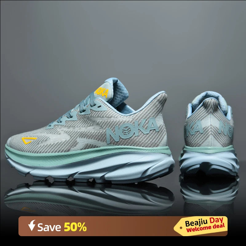 Chaussures de course coordonnantes pour hommes et femmes, baskets athlétiques, plaque de carbone, marathon, respirant, léger, confortable, décontracté