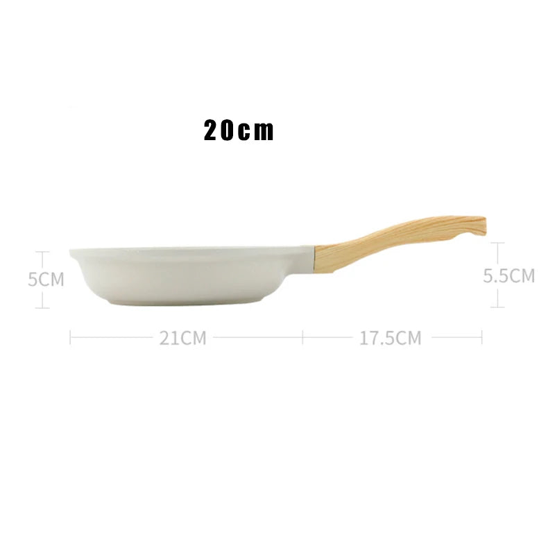 Poêle à frire Durable Wok, Pot en céramique antiadhésif, cuisinière à gaz à Induction, ustensiles de cuisine universels, casserole de cuisson pour Steak, poêle antiadhésive