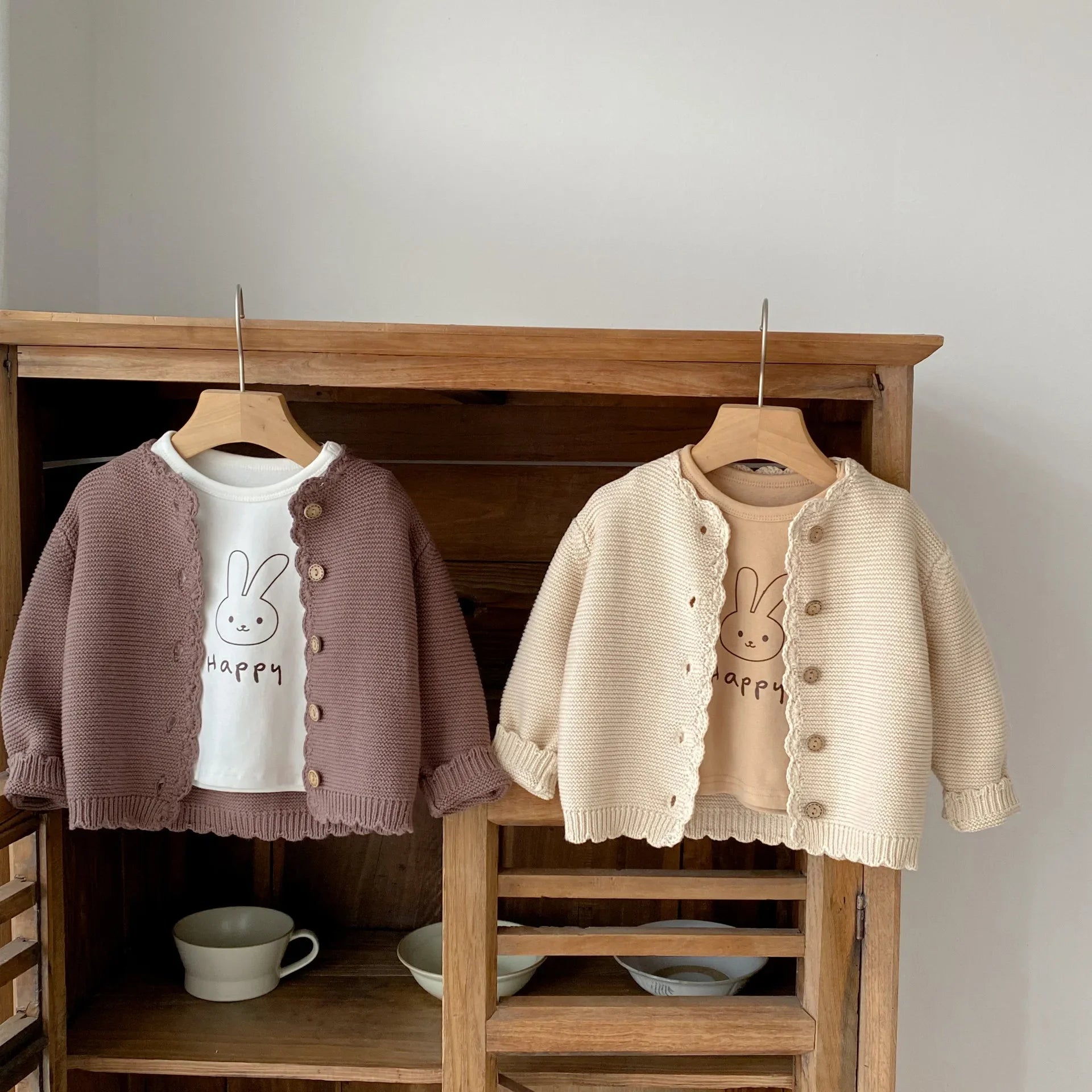 Pull à manches longues pour bébés, manteau pour garçons et filles, cardigan à col rond, veste pour tout-petits, vêtements solides et polyvalents, automne, nouveau, 2024