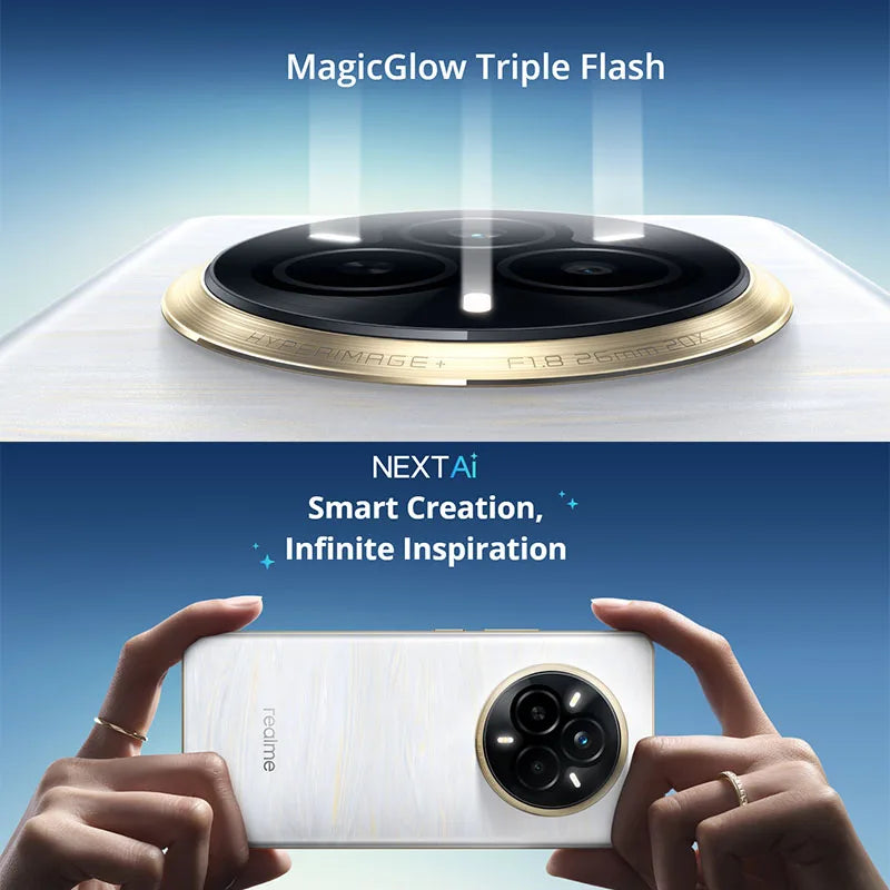 Nouveau téléphone original realme 14 Pro 5G 6.67 "NFC dimension 7300 énergie 8GB RAM 256GB ROM 6000mAh batterie 50MP OIS caméra Smartphone