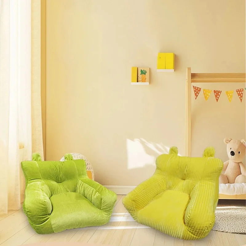 Canapé pouf en tissu simple avec remplissage en coton, pour salon, chaise confortable pour 1 personne, Pouf bouffant, meubles Tatami