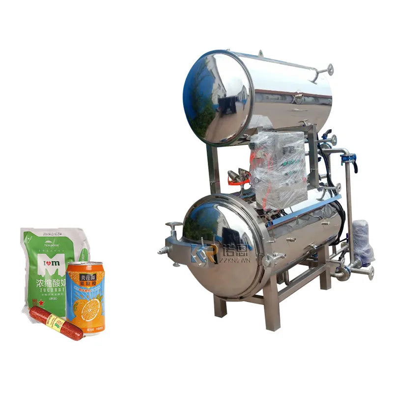 Stérilisateur de Boissons Industrielles, Machine de Stérilisation de Jus en Bouteille, Pot de Désinfection à Haute Température