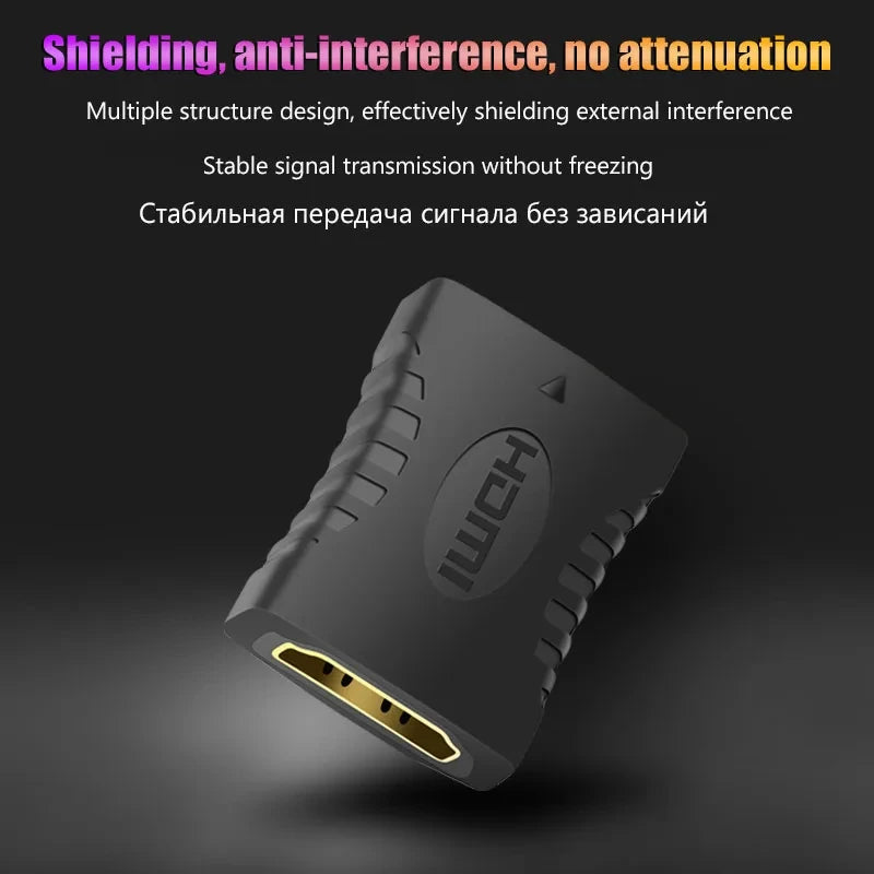 Prolongateur HDMI 4K Convertisseur Femelle À Femelle Extension Adaptateur Audio Pour Moniteur Affichage Ordinateur Portable PS4 / 3 PC TV Extension de Câble Hdmi