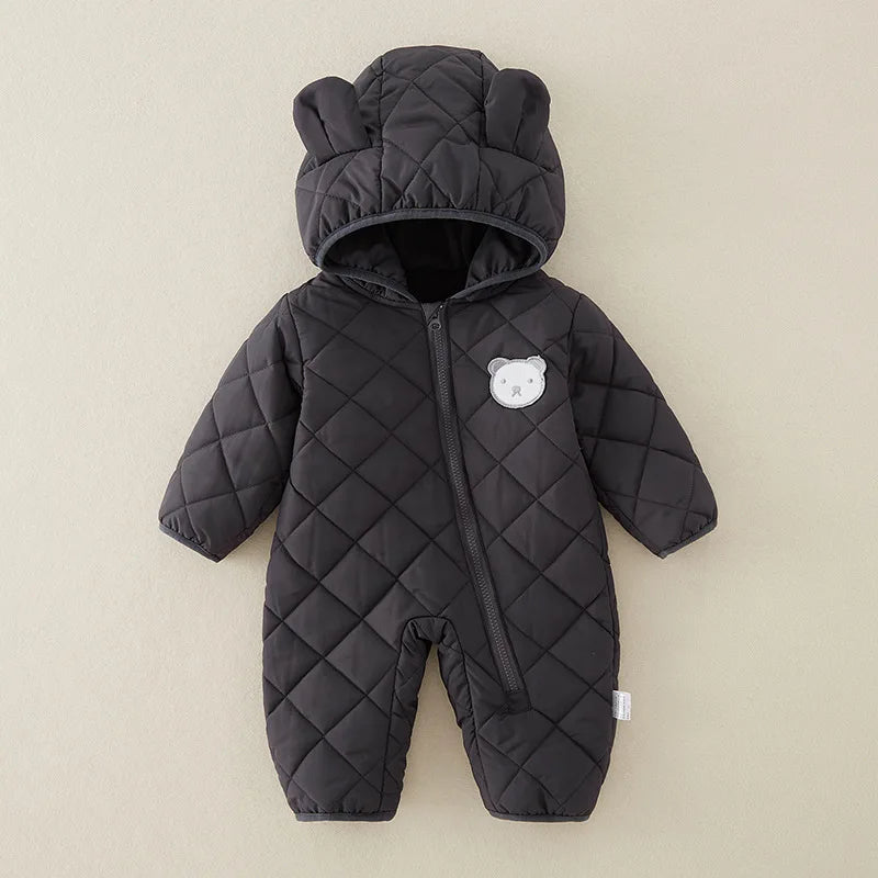 Vêtements d'hiver pour nouveau-né fille, combinaison épaisse pour bébé, barboteuse chaude pour bébé, veste en coton, salopette pour garçon, manteau pour tout-petits
