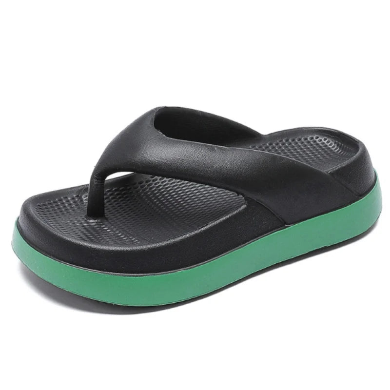Tongs pour femmes, chaussures au Design populaire, tendance 2024, sandales à plateforme décontractées, pantoufles d'extérieur antidérapantes, caractéristiques uniques, sandales plates