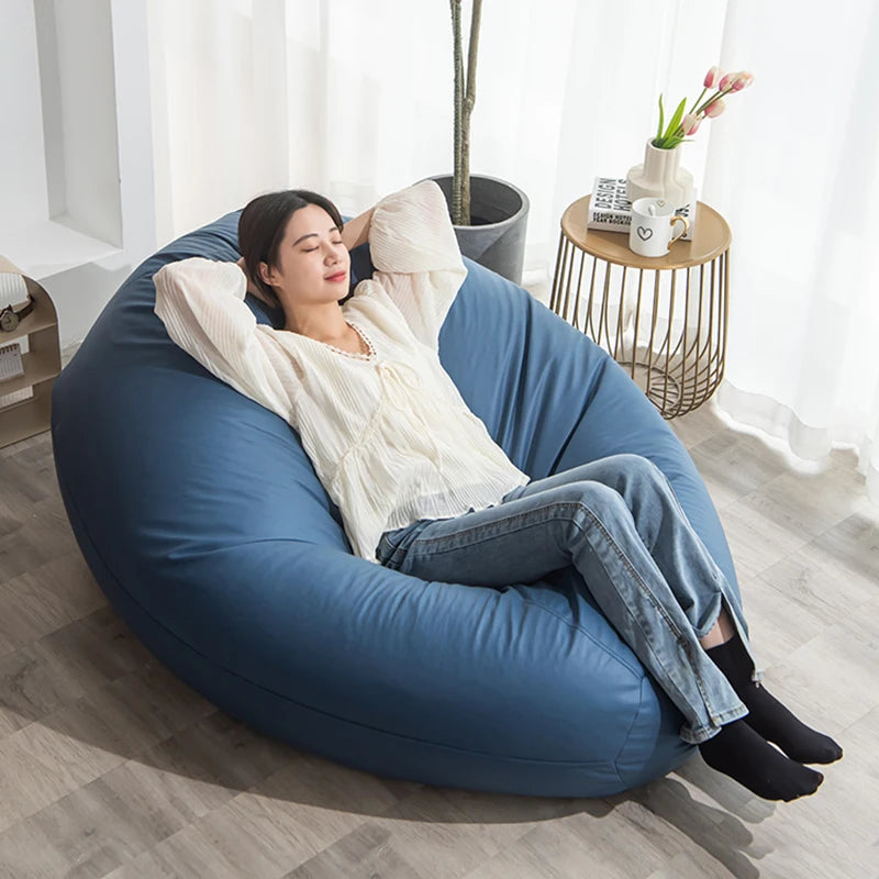 Couch Poof Lazy Sofas Bean Bag Single Bedroom Bean Bag Tatami Sitting Salas Y Sofas Muebles Living Room Furniture LQQ35XP