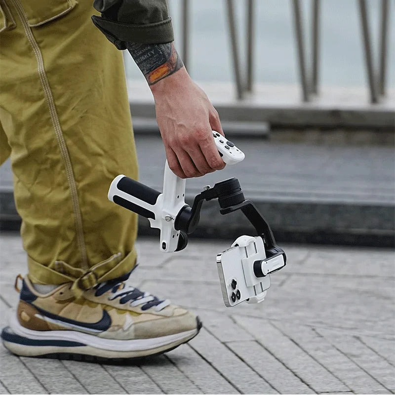 FeiyuModule Scorp Mini-P Kit pour Smartphone, Cardan 3 Axes, Tracker AI, Lumière d'appoint, iPhone 16 Pro Max, Stabilisateur Android