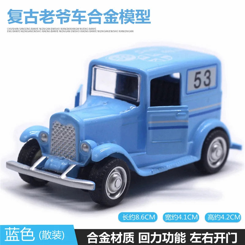 Mignon moulé sous pression en alliage métal voiture Bus moteur Tricycle moto Taxi modèle jouet enfants cadeau d'anniversaire