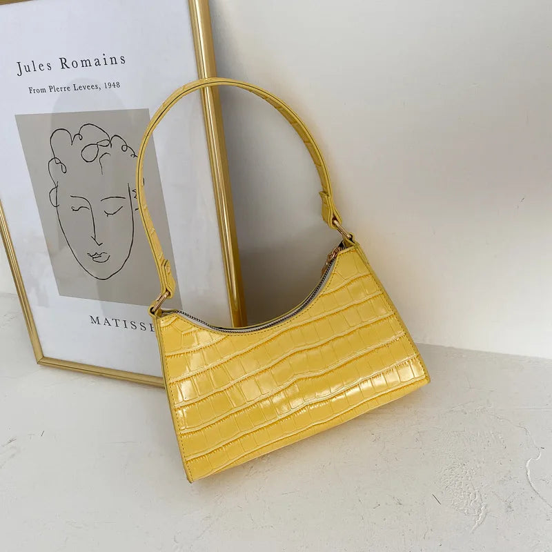 Sac Rétro Casual Femmes Fourre-tout Sacs à bandoulière Femme Cuir Couleur Unie Chaîne Sacs à main pour Femmes сумки