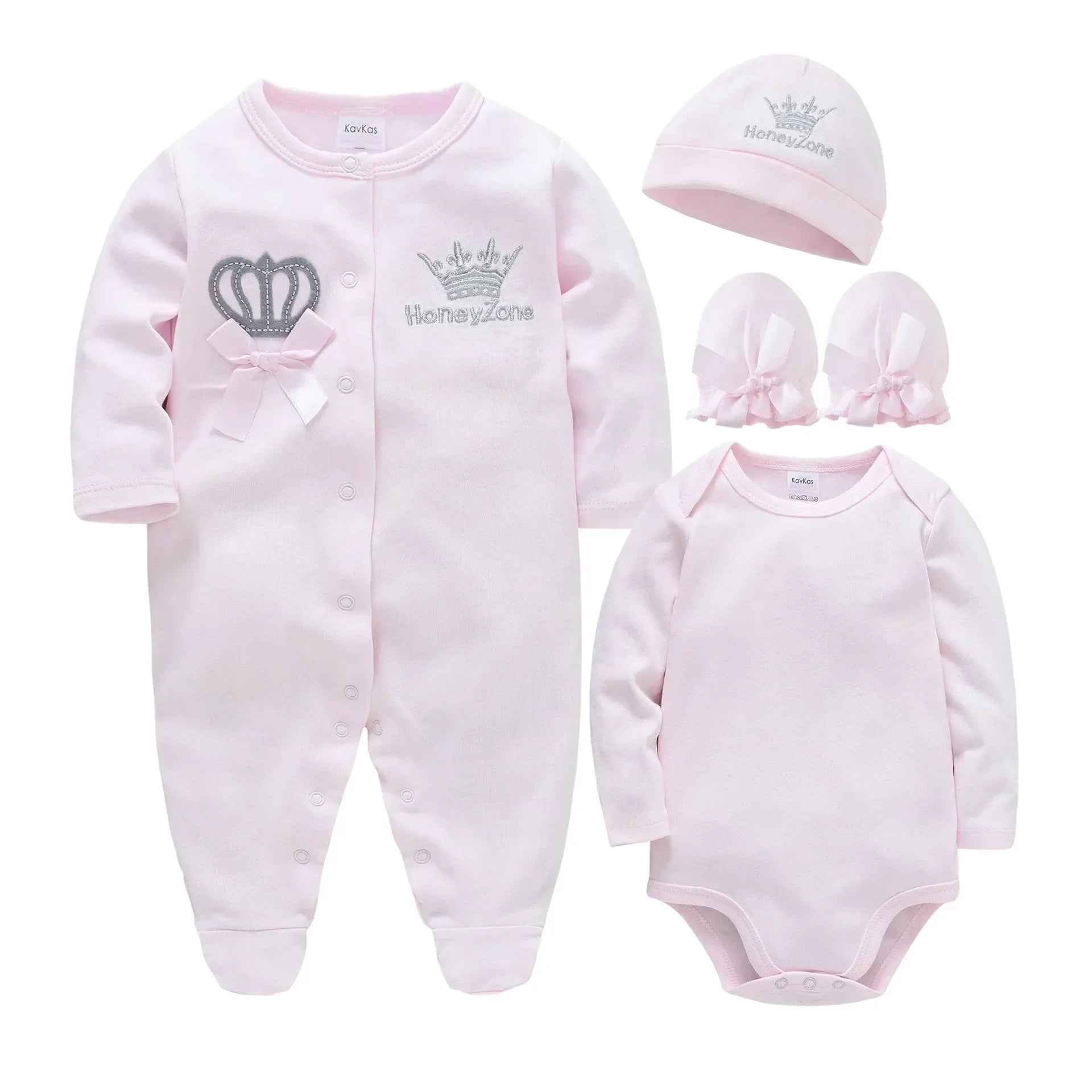 100% coton nouveau-né automne et hiver barboteuses à manches longues ensemble 0-12M bébé vêtements ensemble body une pièce hiver bébé vêtements