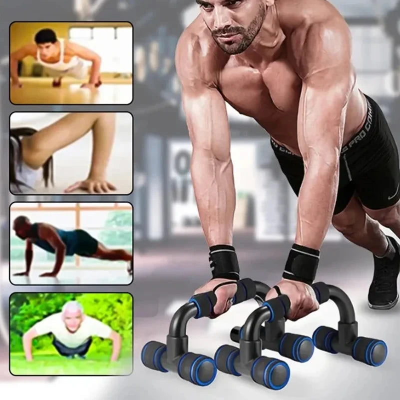 Support de pompes en forme de U, 1 paire, équipement de Fitness, poignée en éponge pour les mains, entraînement musculaire, barre de poussée, poitrine, gymnastique à domicile, musculation