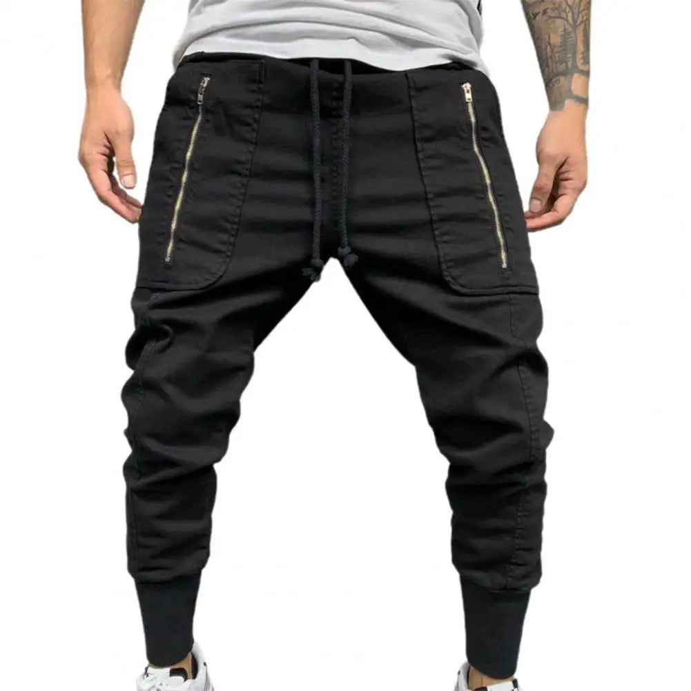 Pantalons pour hommes cordon hommes pantalons de survêtement simplicité à la mode fantastique mode hommes pantalons Cargo longs