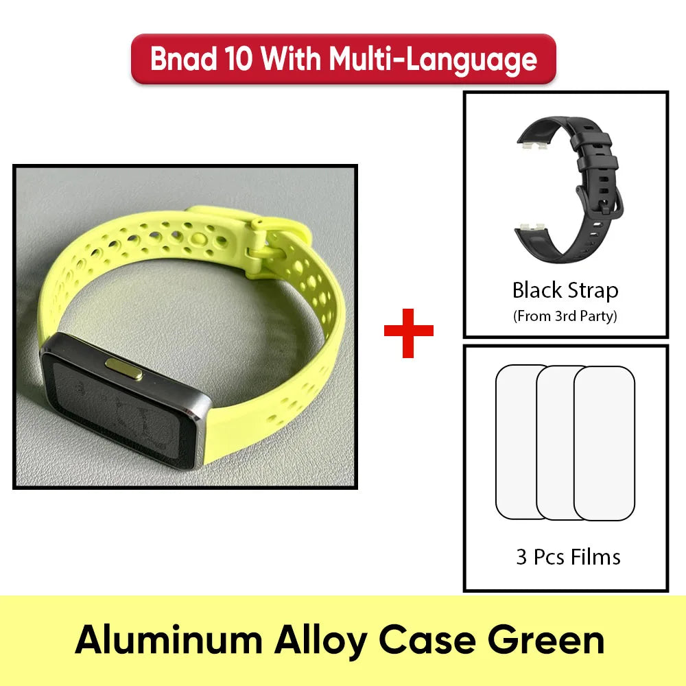 Montre connectée Huawei Band 10, originale, Compatible avec IOS et Android, suivi du sommeil, moniteur de santé, autonomie de 14 jours,