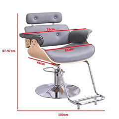 Chaise de barbier de Style industriel, Chaise de Salon en métal robuste, Salon de coupe de cheveux, Studio de beauté, meubles de Salon à hauteur réglable