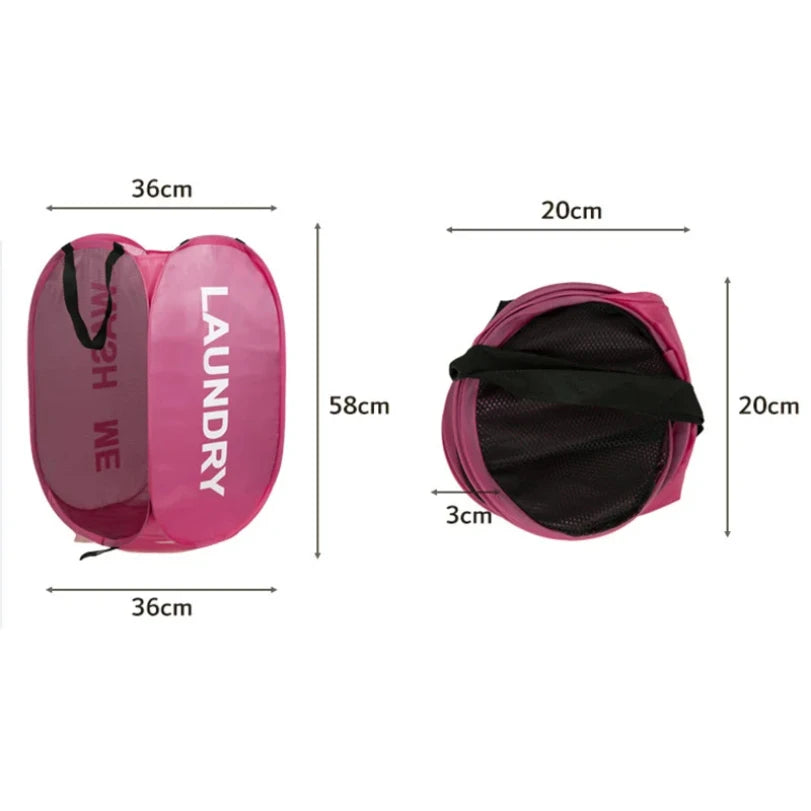 Panier à linge pliable et Durable, grand panier à linge lavable pour vêtements et jouets, organisateur de rangement en maille respirante, accessoires de salle de bains