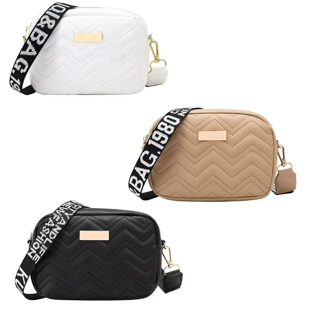Sac messager avec broderie Lingge pour femme, sac à bandoulière pour femme, sac à bandoulière à la mode pour femme, initié à l'appareil photo, tendance, 1PC